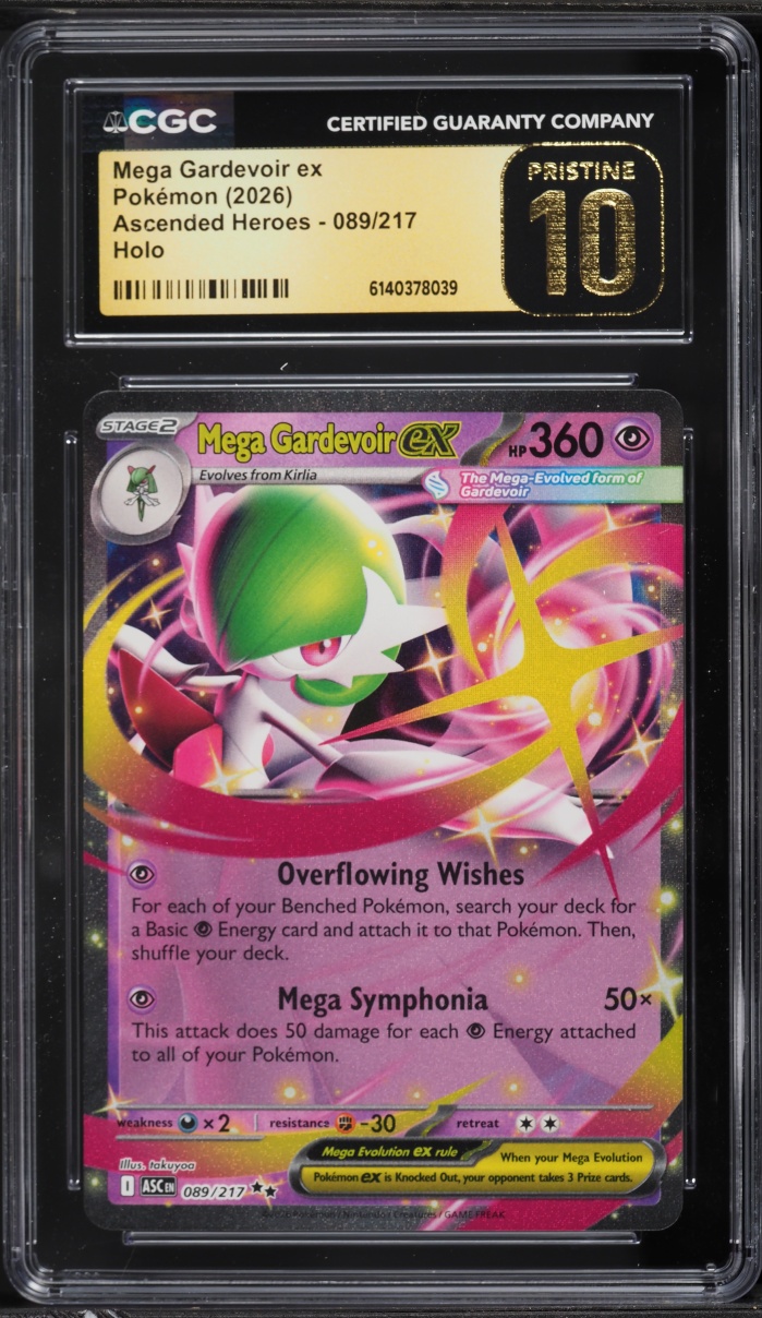 2026 Pokemon Mega Evolution Ascended Heroes Holo Mega Gardevoir EX #089 CGC 10 PRISTINE