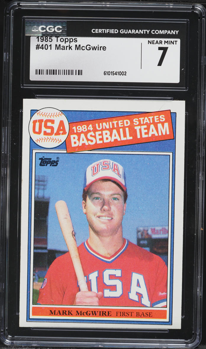 1985 Topps Mark McGwire ROOKIE #401 CGC 7 NRMT