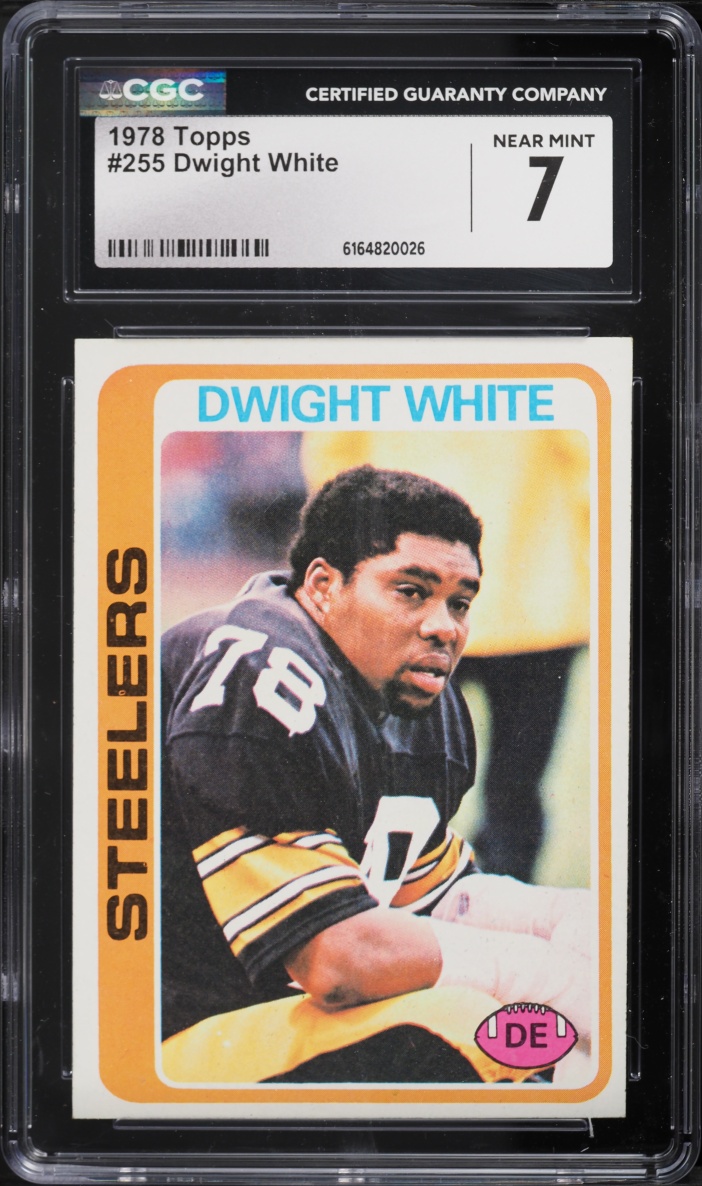 1978 Topps Football Dwight White #255 CGC 7 NRMT
