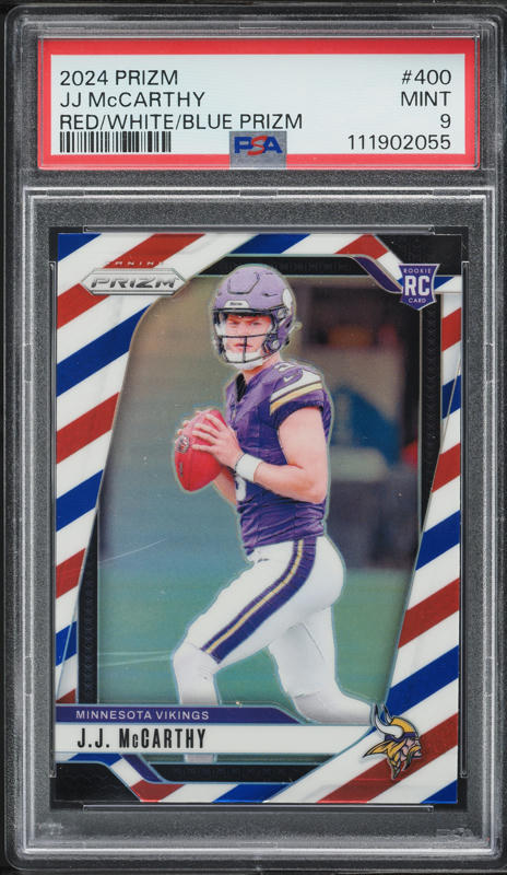 149枚限定 Panini JJ McCarthy PSA 9 RC 2024 Panini Absolute - Kaboom! Vertical J.J. McCarthy #9 (RC