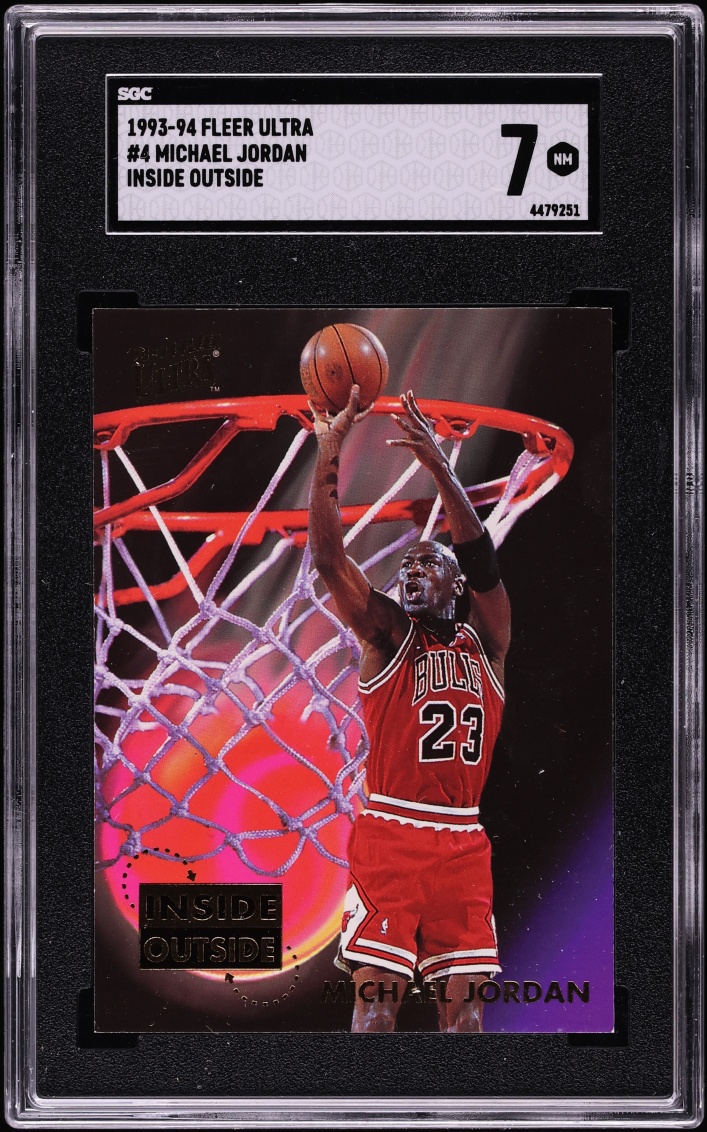 1993 Ultra Inside Outside Michael Jordan #4 SGC 7 NRMT