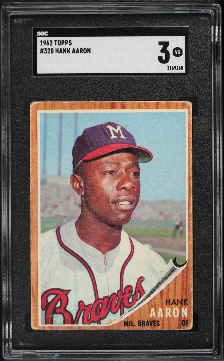 1962 Topps Hank Aaron #320 SGC 3 VG