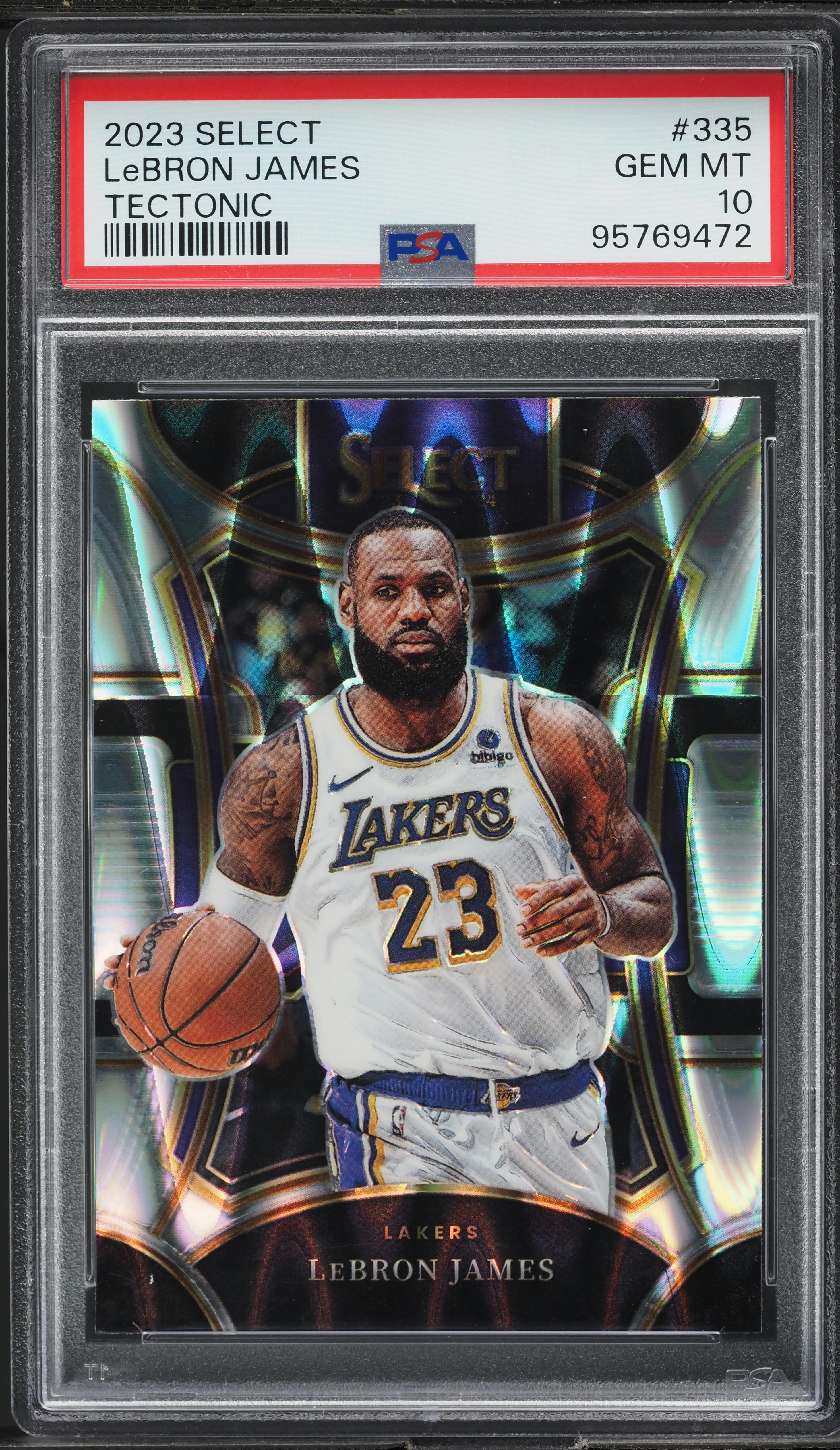 2023 Select Mezzanine Tectonic LeBron James #335 PSA 10 GEM
