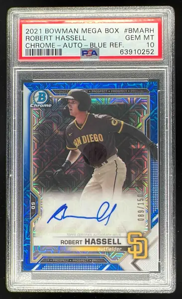 2020 Bowman Chrome Mega Box Blue Ref Gunnar Henderson ROOKIE AUTO