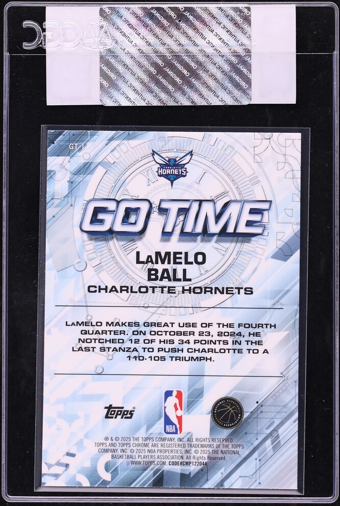 2025 Topps Chrome Go Time LaMelo Ball #GT-1 CGC AUTH