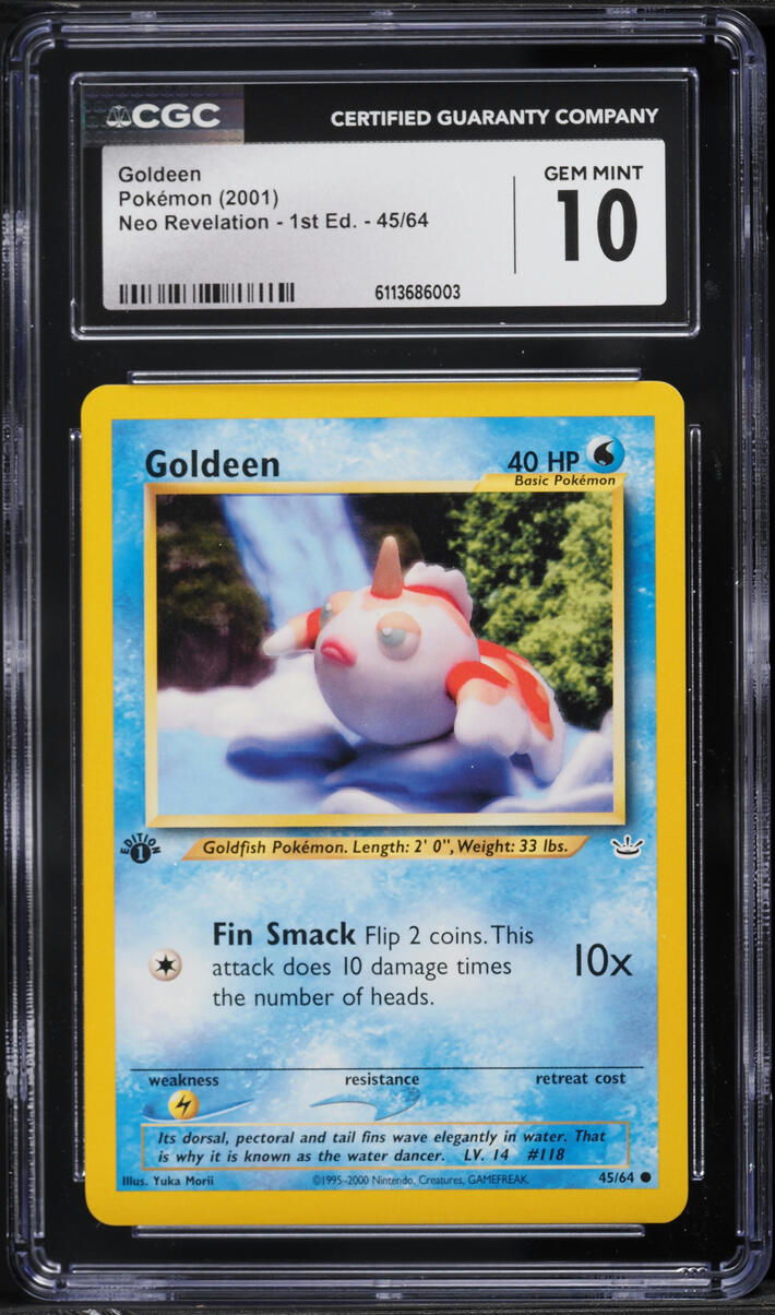 2001 Pokemon Neo Revelation 1st Edition Goldeen #45 CGC 10 GEM MINT