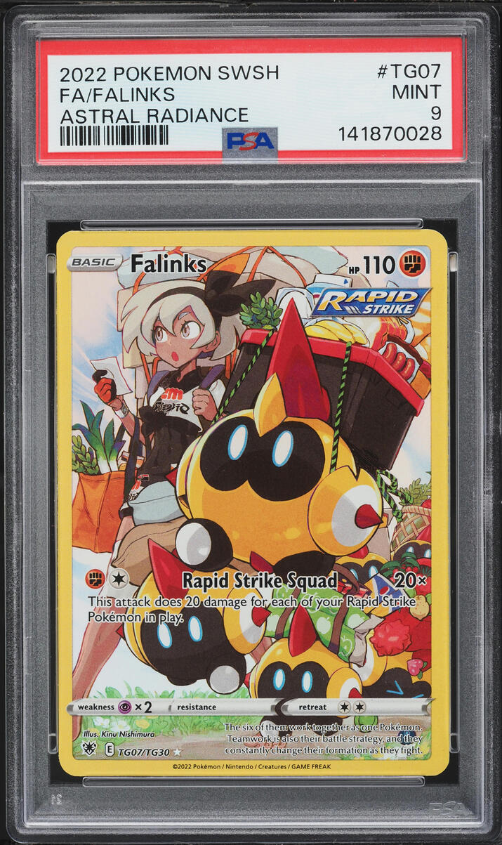 2022 Pokemon Sword & Shield Astral Radiance CHR Falinks #TG07 PSA 9 MINT