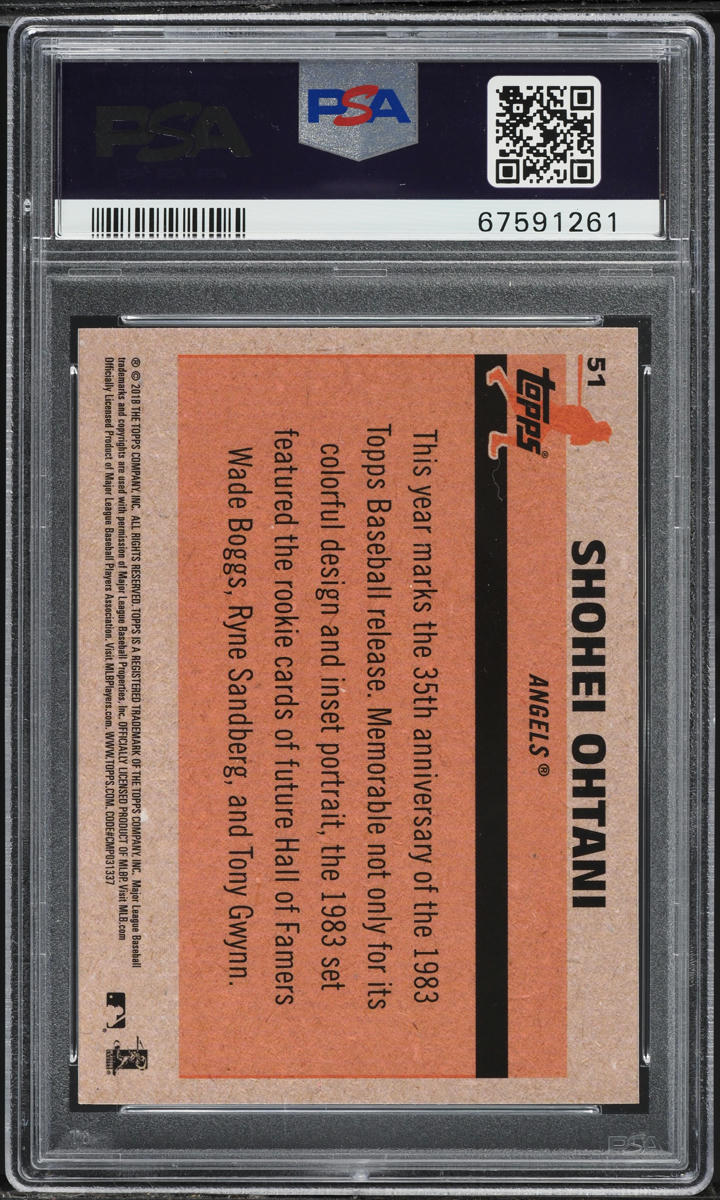 2018 Topps Chrome Silver Pack '83 Promo Shohei Ohtani #51