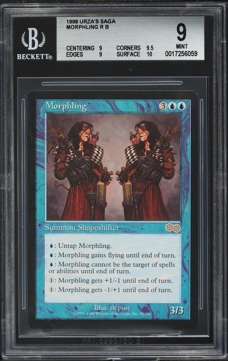 1998 Magic The Gathering MTG Urza's Saga Morphling BGS 9