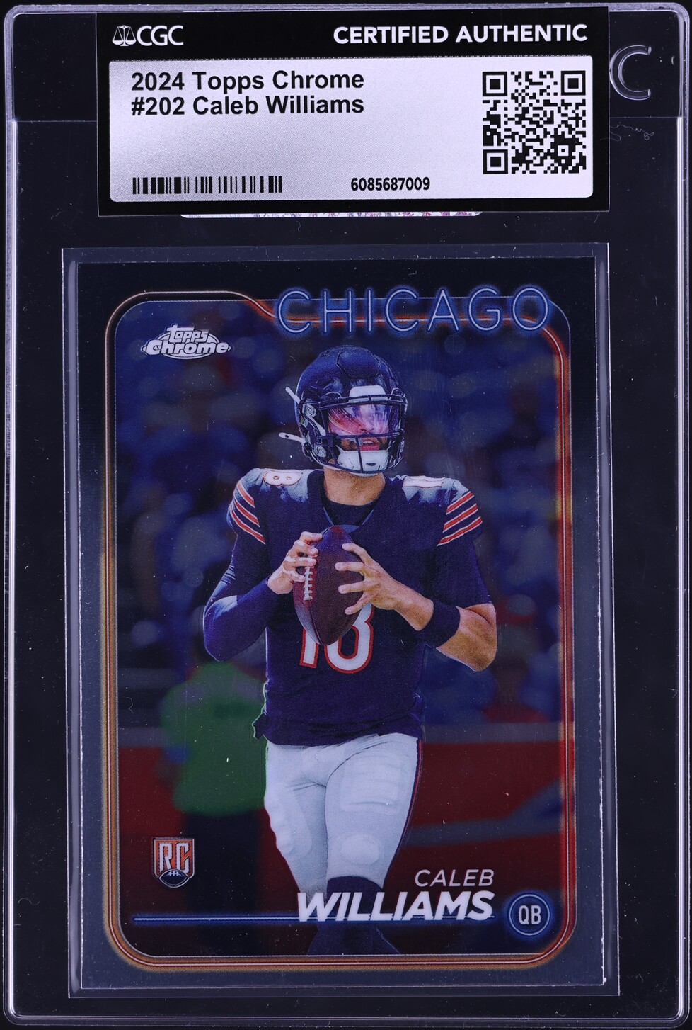 2024 Topps Chrome Caleb Williams ROOKIE #202 CGC AUTH