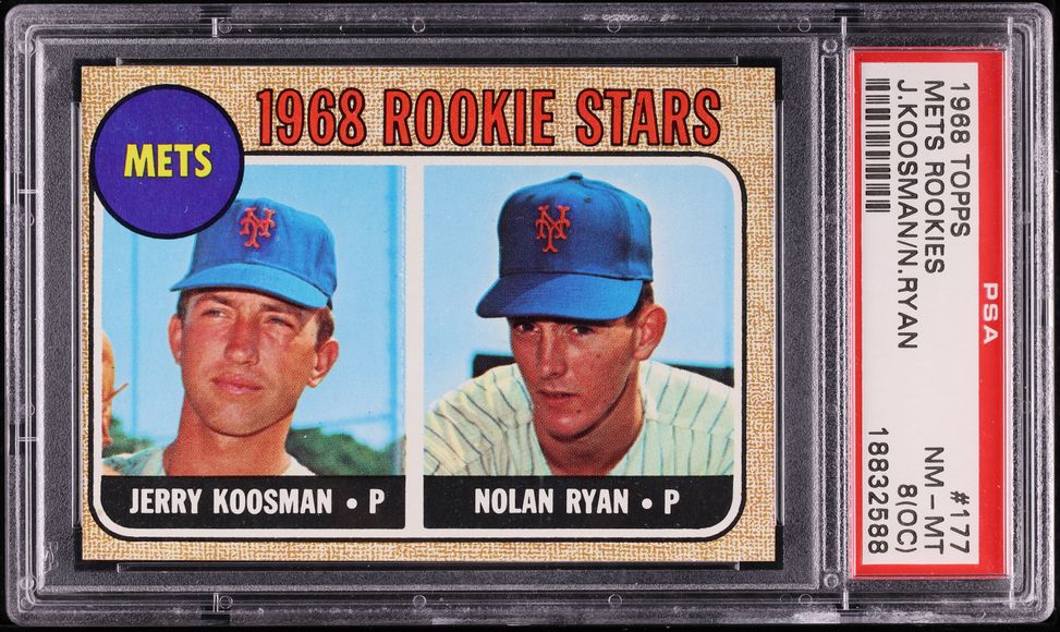 シングルカード PSA 8 1968 Topps #177 Nolan Ryan 1968 Topps Nolan Ryan ROOKIE #177 PSA 8(oc) NM-MT on