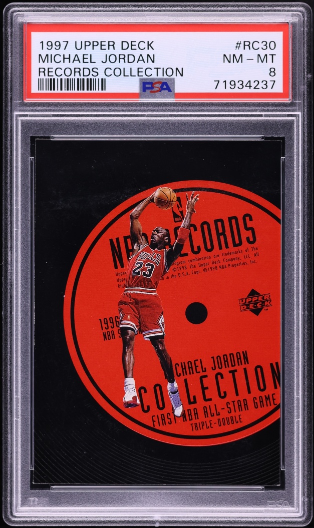1997 Upper Deck Records Collection Michael Jordan #RC30 PSA 8 NM-MT