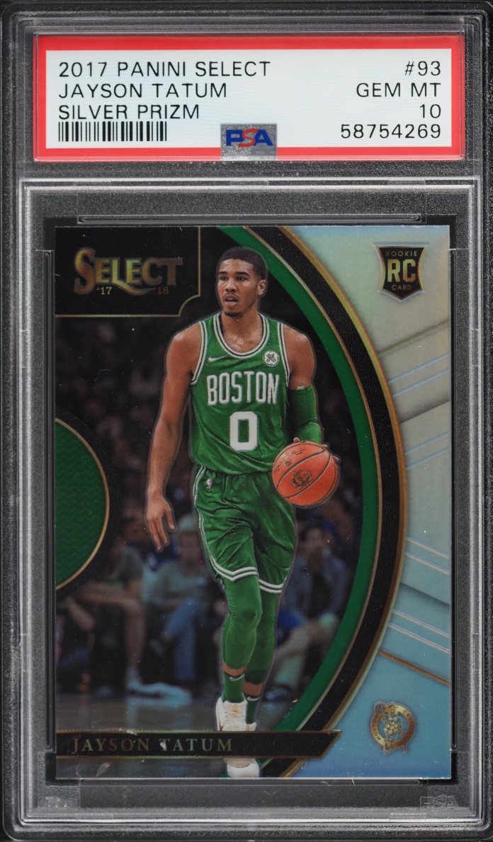 2017 Select Concourse Silver Prizm Jayson Tatum ROOKIE #93 PSA 10 GEM MINT