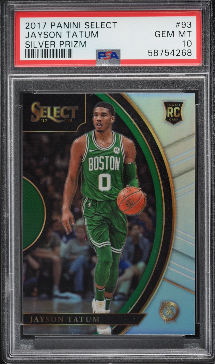 2017 Select Concourse Silver Prizm Jayson Tatum ROOKIE #93 PSA 10 GEM MINT
