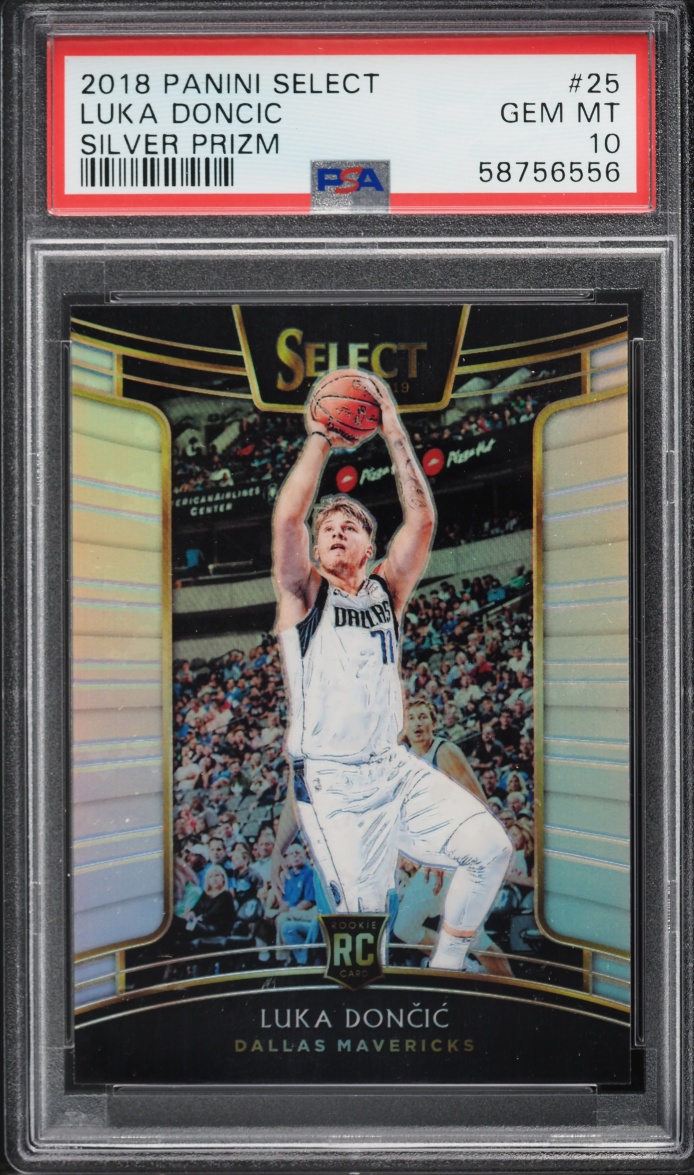 2018 Select Concourse Silver Prizm Luka Doncic ROOKIE #25 PSA 10 GEM MINT