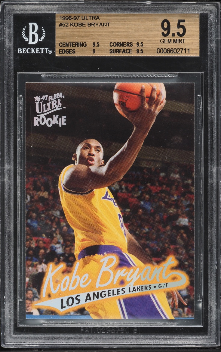 1996 Ultra Basketball Kobe Bryant ROOKIE #52 BGS 9.5 GEM MINT