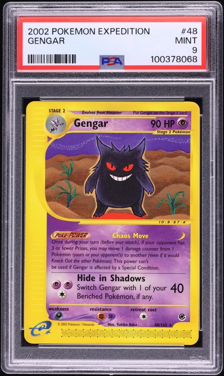 2002 Pokemon Expedition Gengar #48 PSA 9 MINT