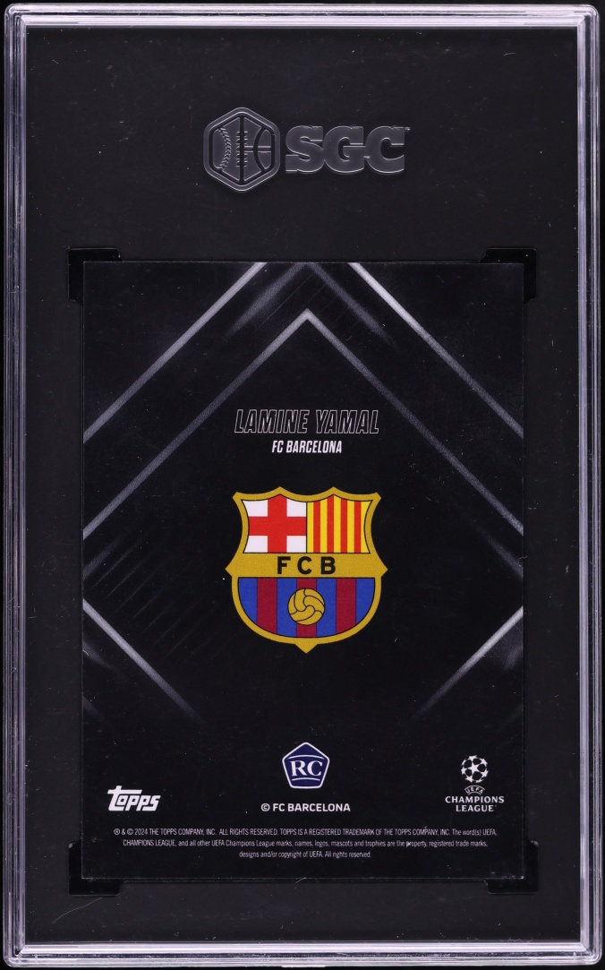 2023 Topps Showtime UEFA CC Black Lamine Yamal ROOKIE /99 SGC 9 MINT - Photo 2
