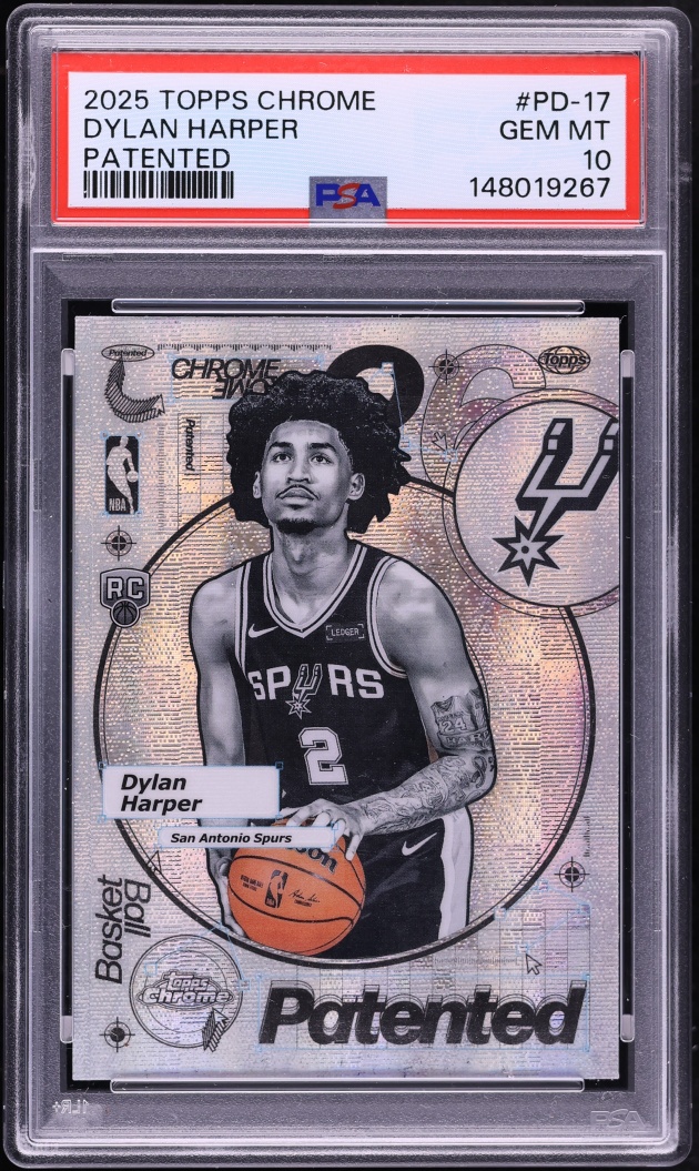 2025 Topps Chrome Patented Dylan Harper ROOKIE #PD-17 PSA 10 GEM MINT