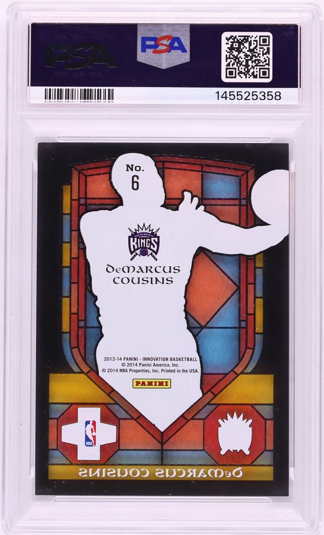 2013 Panini Innovation Stained Glass Demarcus Cousins #6 PSA 10 GEM MINT - Photo 2