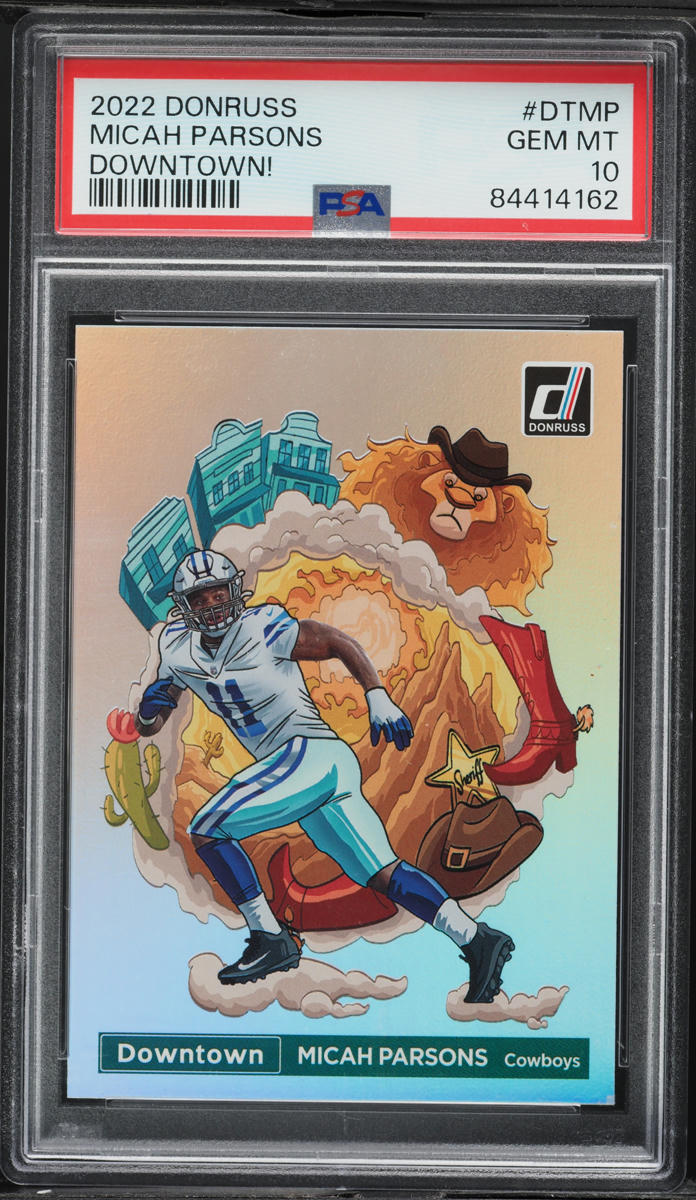 2022 Donruss Downtown Micah Parsons #DTMP PSA 10 GEM MINT