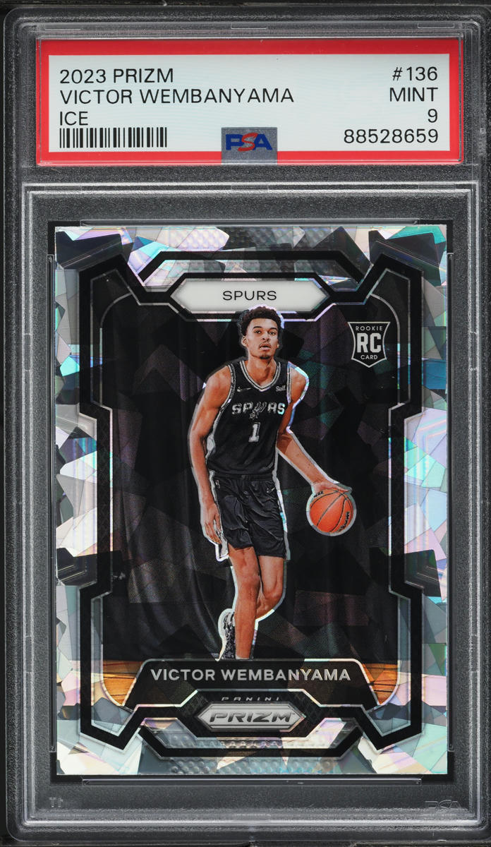 2023 Panini Prizm Ice Victor Wembanyama ROOKIE #136 PSA 9 MINT