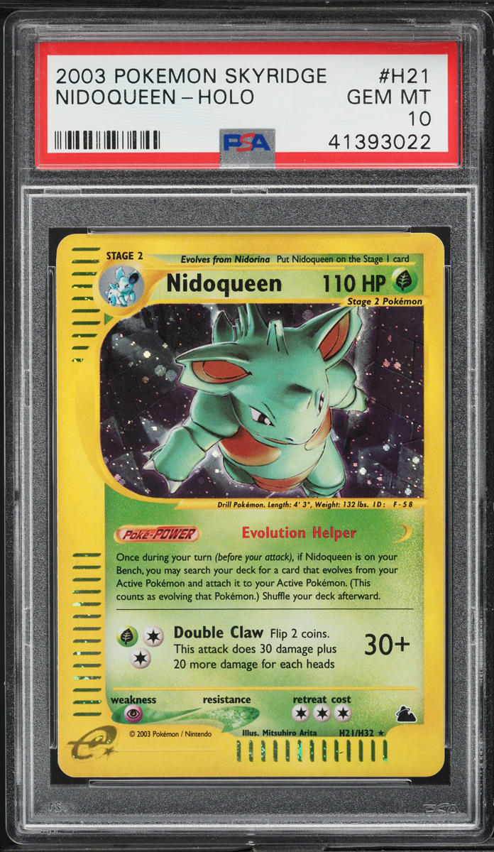 2003 Pokemon Skyridge Holo Nidoqueen #H21 PSA 10 GEM MINT