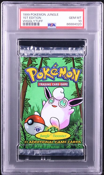 1999 Pokemon Jungle 1st Edition Booster Pack Wigglytuff Art PSA 10 GEM MINT