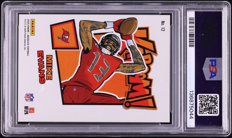 2025 Absolute Kaboom! Horizontal Mike Evans #12 PSA 10 GEM MINT - Photo 2