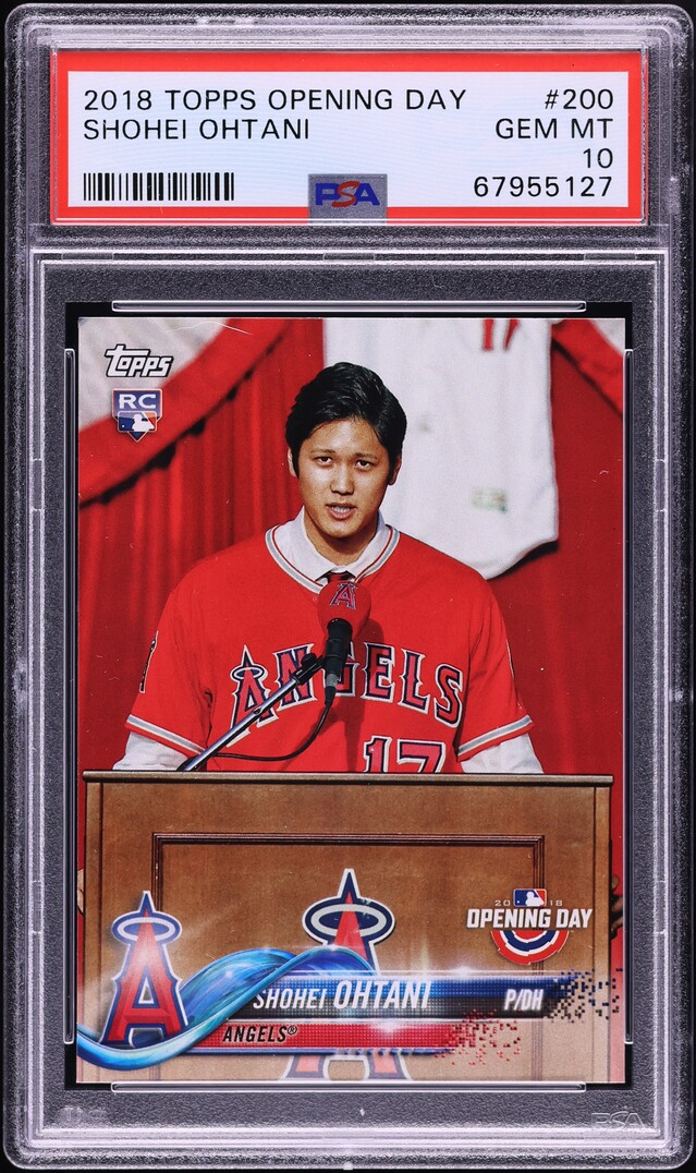 2018 Topps Opening Day Shohei Ohtani ROOKIE #200 PSA 10 GEM