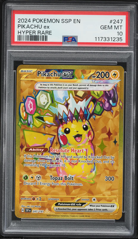 ポケモンカードゲーム 2024 Pikachu ex SPECIAL ART RARE PSA10 2024 Pikachu ex PSA 10 - Cardova Japan