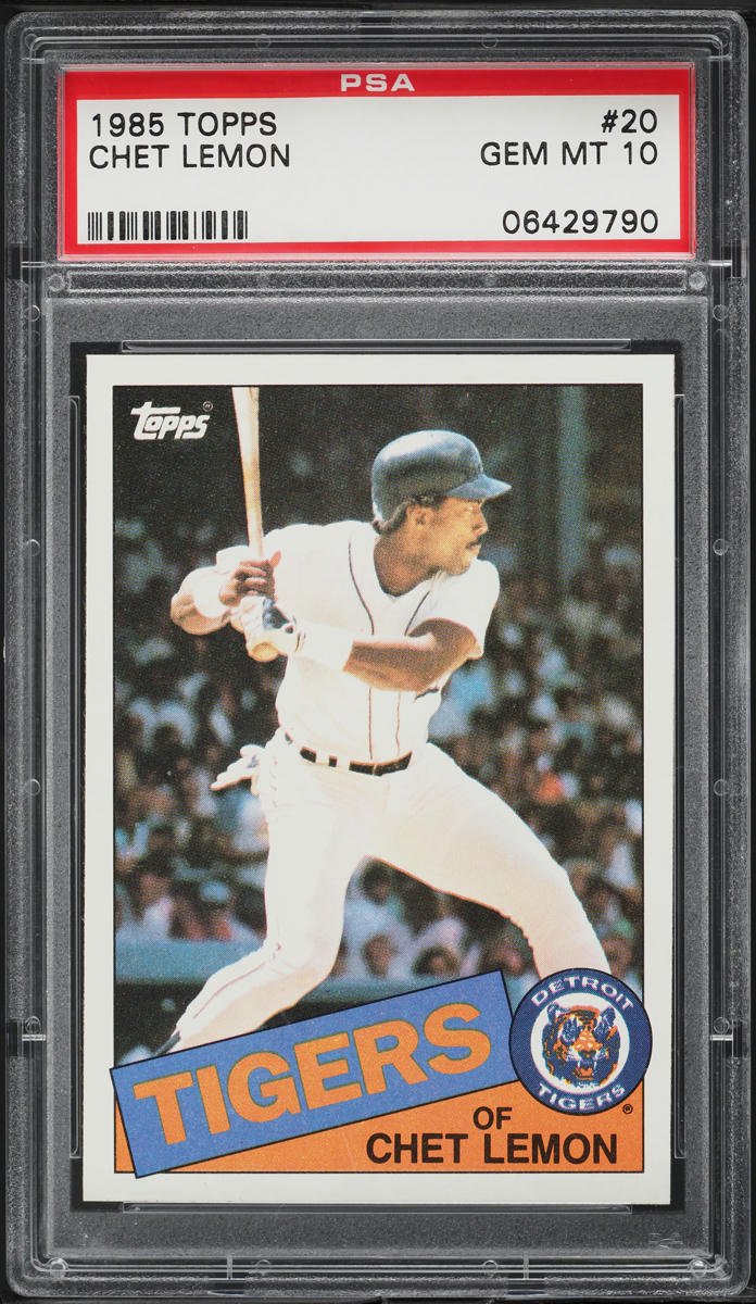 1985 Topps Chet Lemon #20 PSA 10 GEM MINT