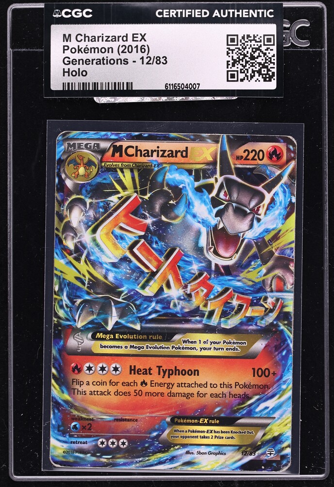 2016 Pokemon XY Generations Holo M Charizard EX #12 CGC AUTH
