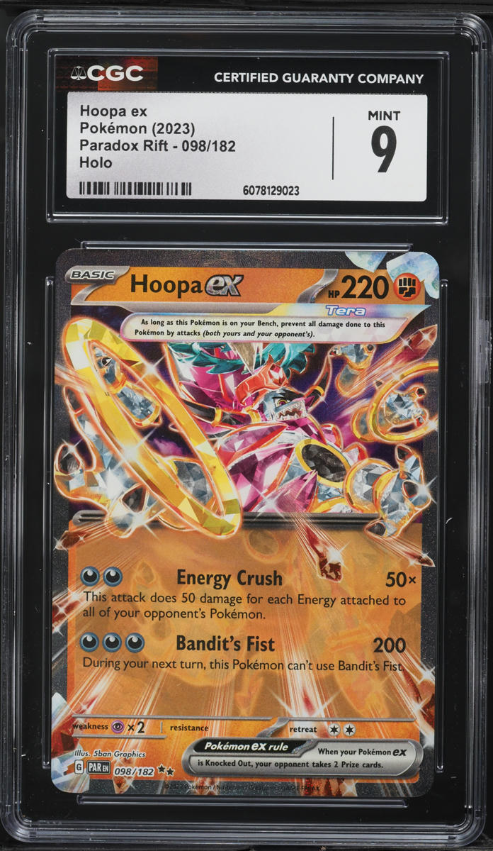 2023 Pokemon Scarlet & Violet Paradox Rift Holo Hoopa ex #98 CGC 9 MINT