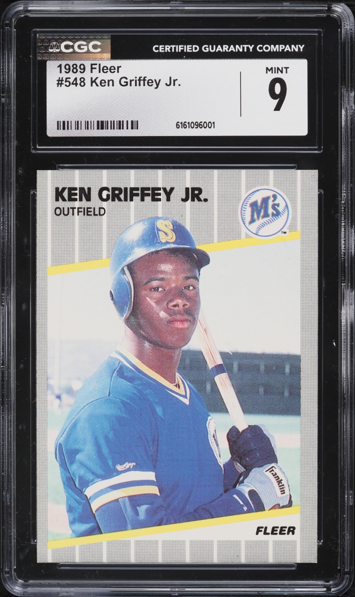 1989 Fleer Ken Griffey Jr. ROOKIE #548 CGC 9 MINT