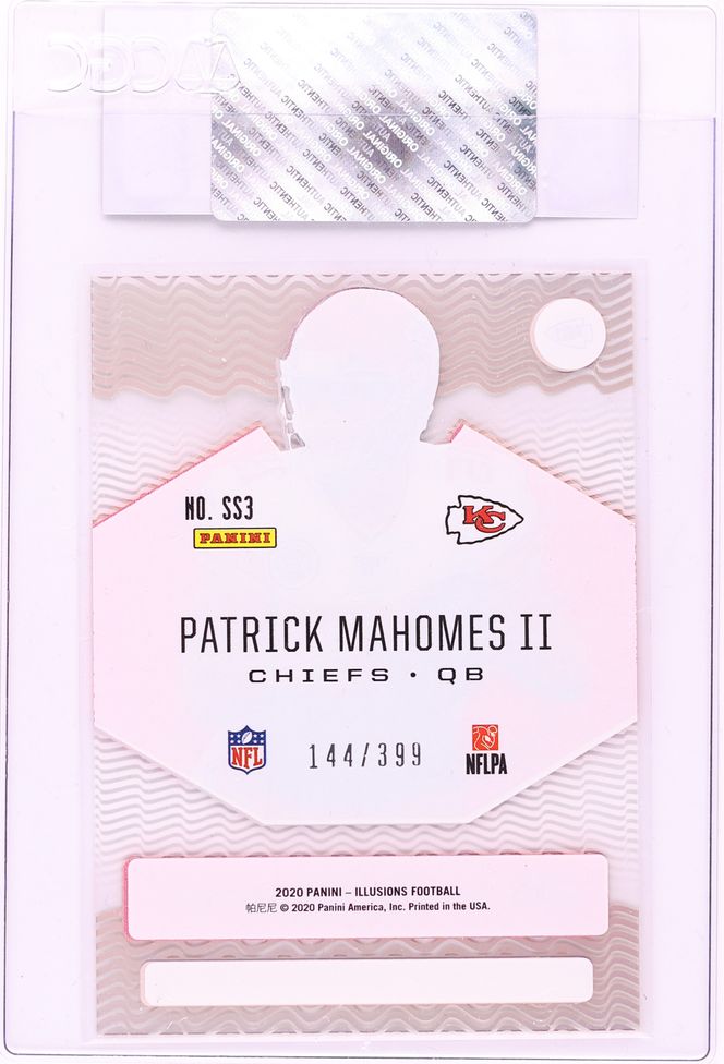 2020 Panini Illusions Shining Stars Pink Patrick Mahomes II /399 #SS3 CGC AUTH