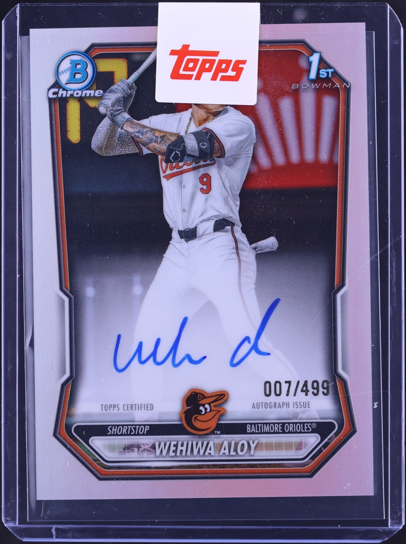 2026 Bowman Chrome Refractor Wehiwa Aloy PROSPECT AUTO /499 #CPA-WA