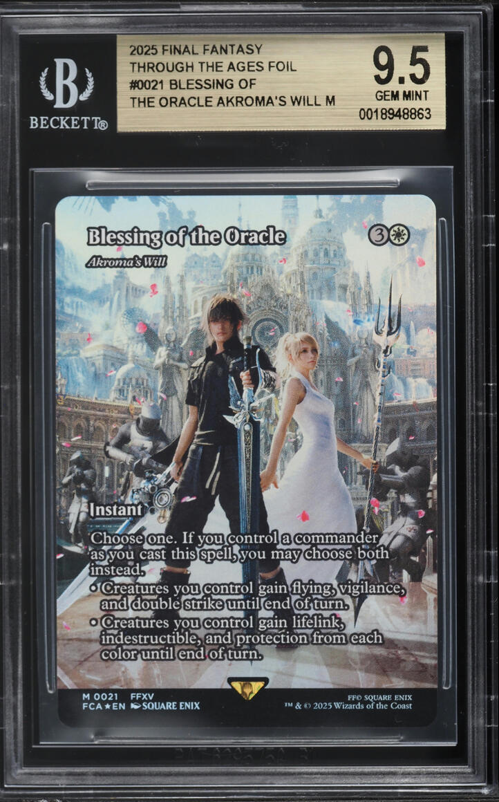 2025 Magic The Gathering MTG Final Fantasy Through The Ages Foil Blessing Of The Oracle BGS 9.5