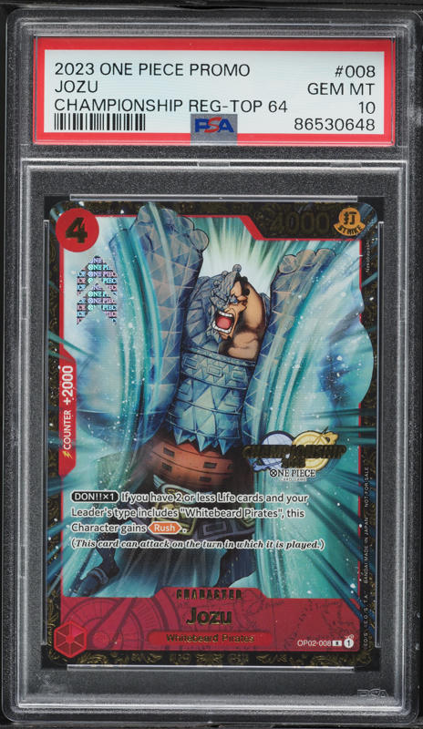 【ARS10】ジョズ チャンピオンシップ2023 英語版 OP02-008 Jozu (OP02-008) • Store Championship Participation Pack Vol