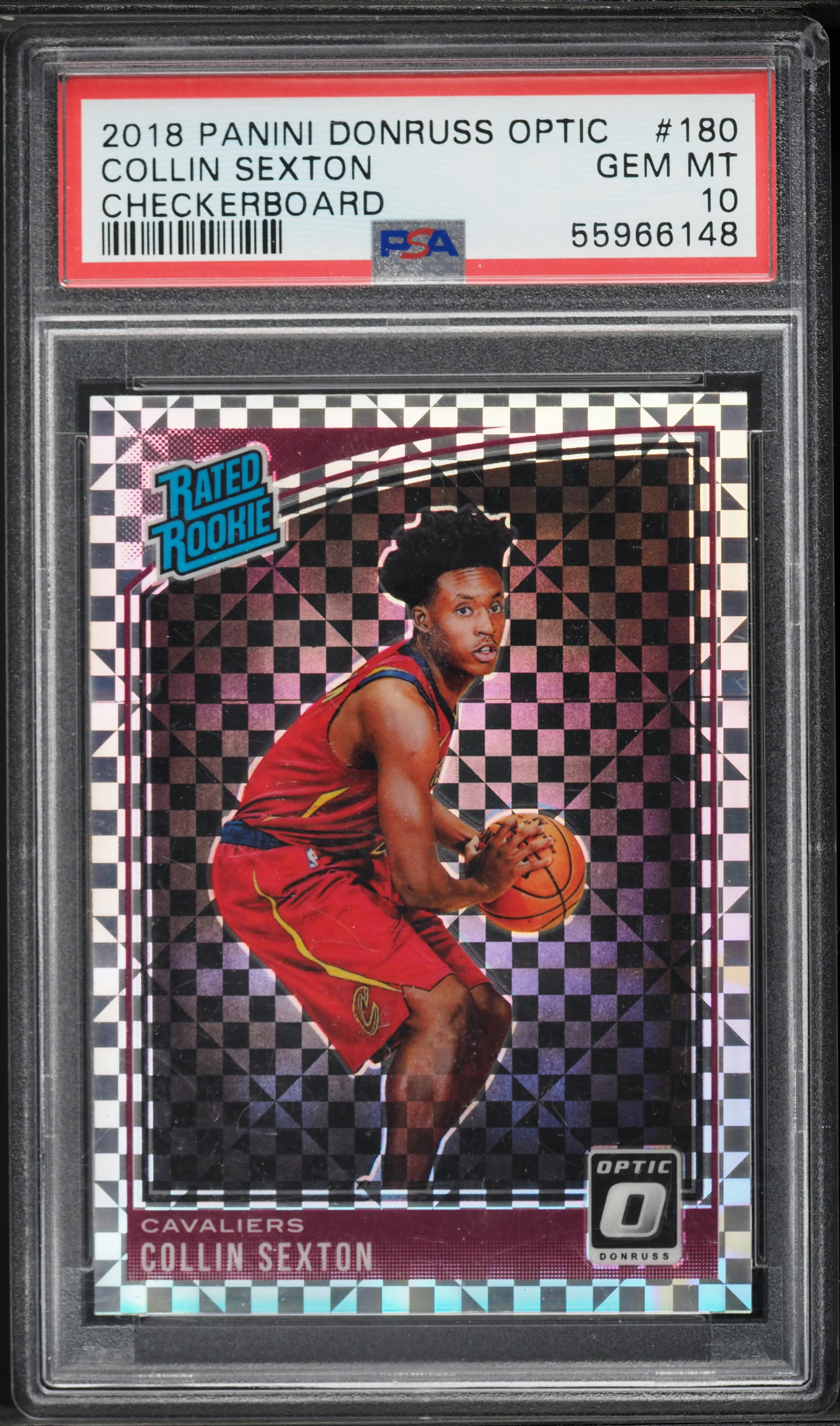 2018 Donruss Optic Checkerboard Collin Sexton ROOKIE #180 PSA 10
