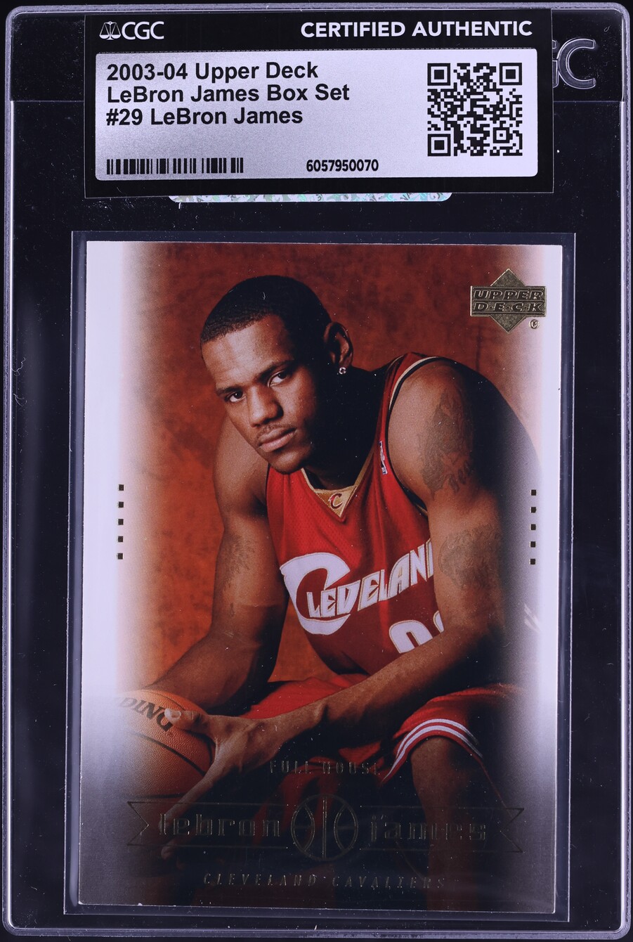 2003 Upper Deck Box Set LeBron James ROOKIE #29 CGC AUTH