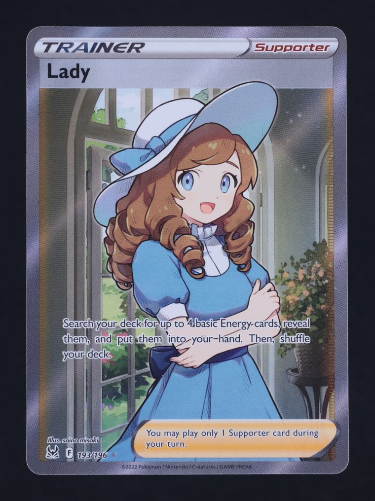 2022 Pokemon Sword & Shield Lost Origin Full Art Lady #193 MBA AUTH