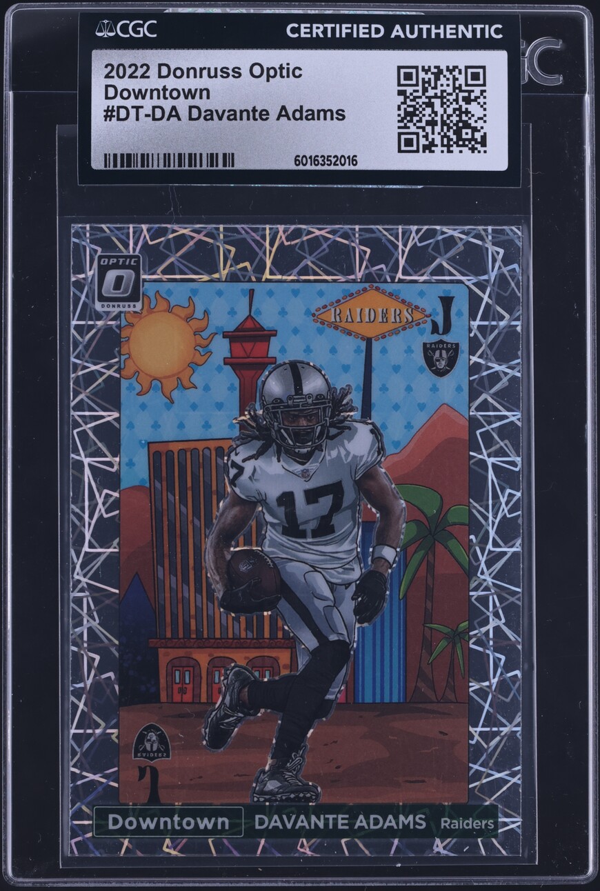 2022 Donruss Optic Downtown Davante Adams #DT-DA CGC AUTH