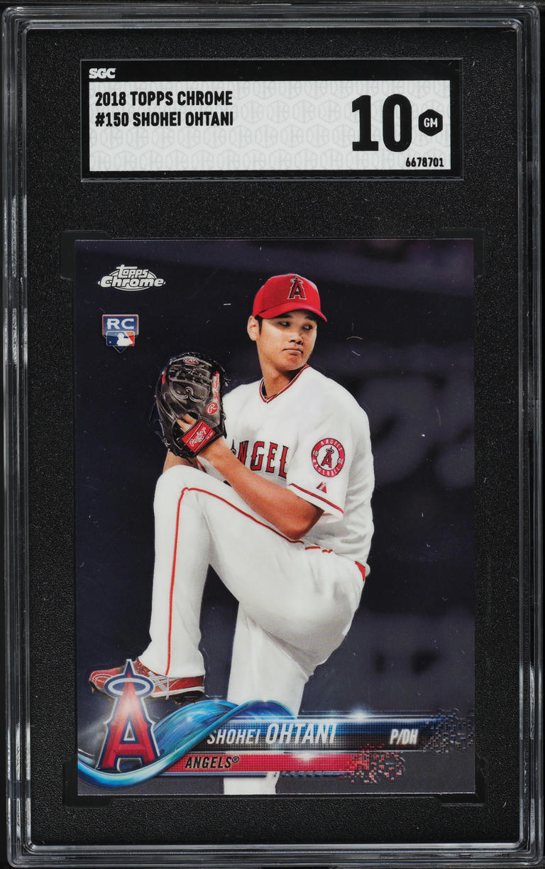 2018 Topps Chrome Shohei Ohtani ROOKIE #150 SGC 10 GEM MINT