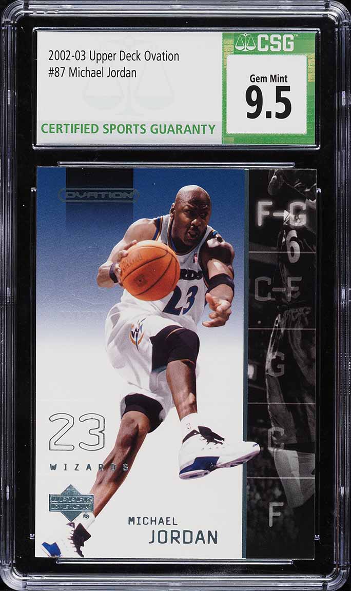 2002 Upper Deck Ovation Michael Jordan #87 CSG 9.5 GEM MINT