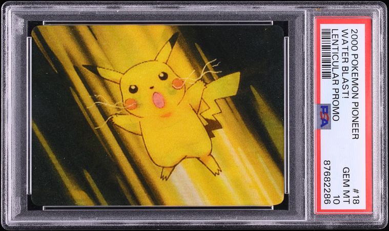 2000 Pokemon Pioneer Lenticular Promo Water Blast! #18 PSA 10 GEM MINT