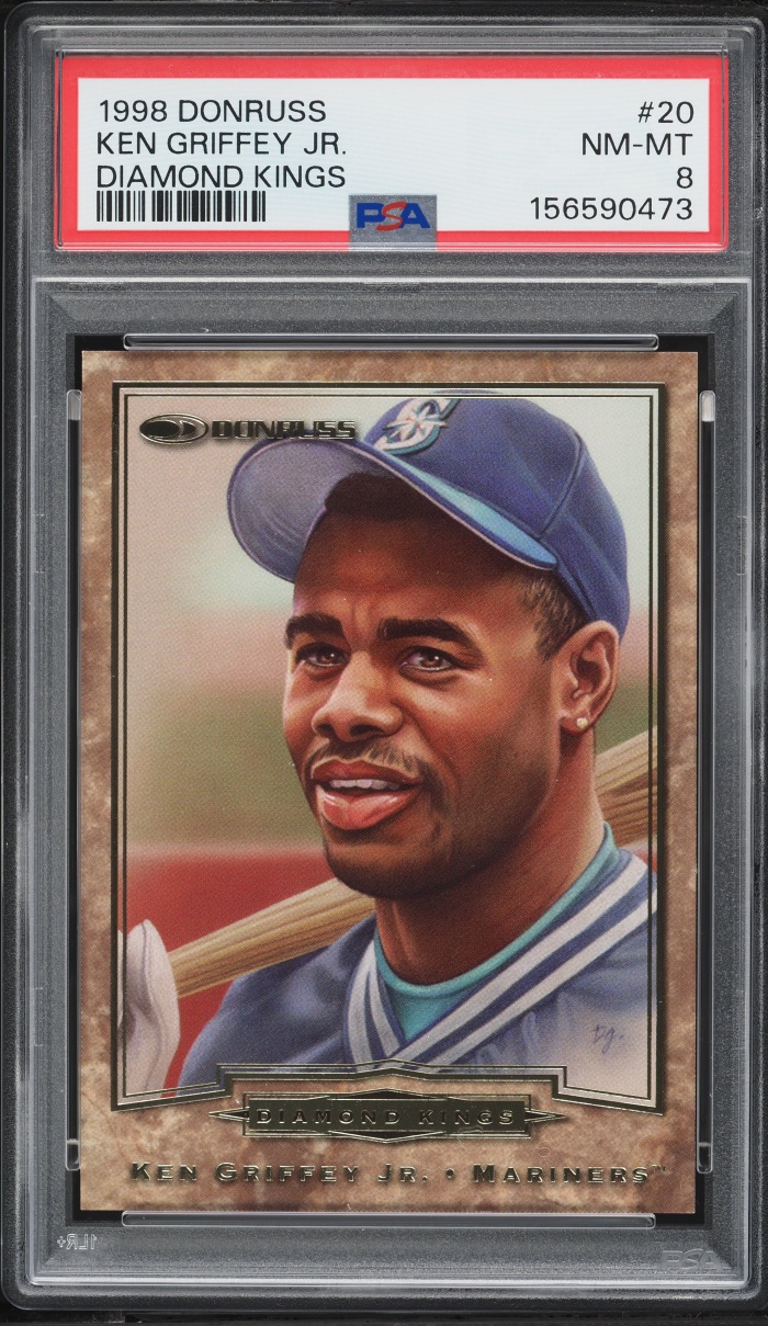 1998 Donruss Diamond Kings Ken Griffey Jr. /10000 #20 PSA 8 NM-MT