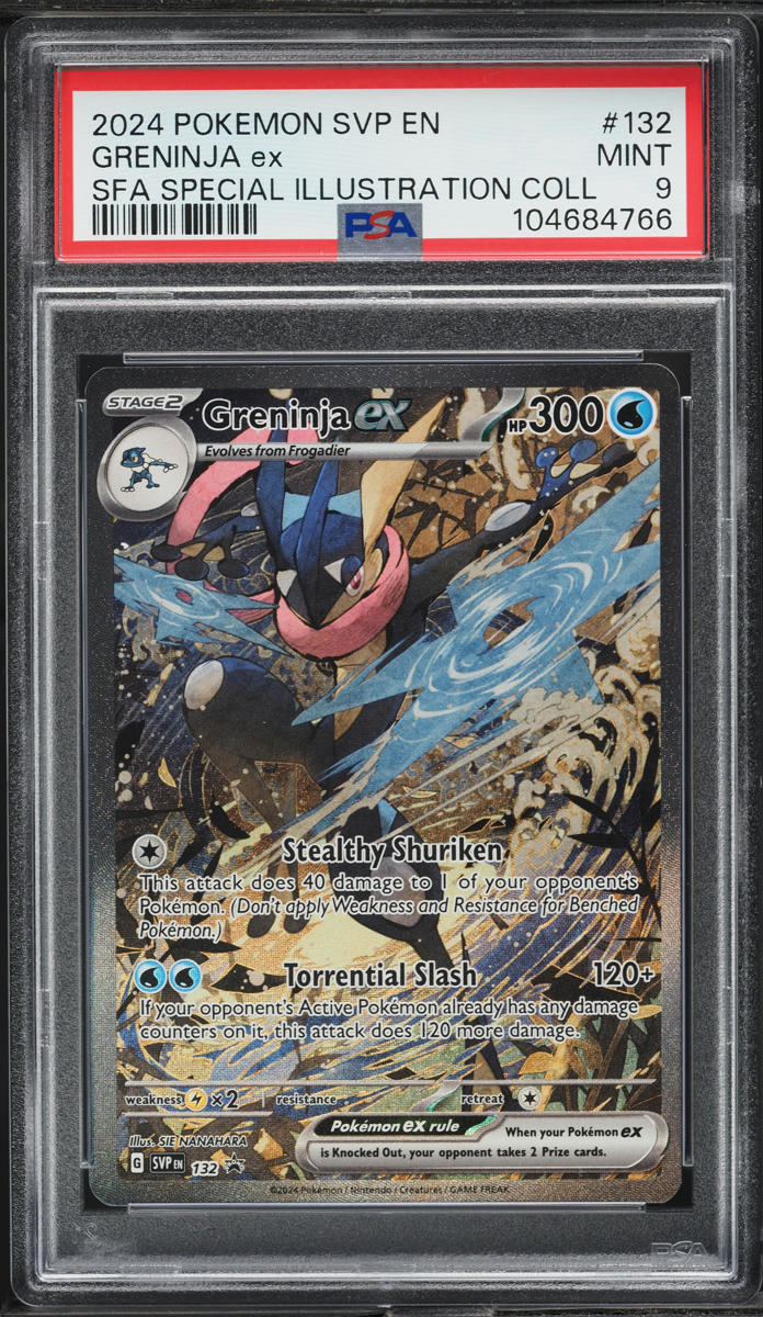 2024 Pokemon SV Black Star Promo Illustration Collection Greninja ex #132 PSA 9 MINT