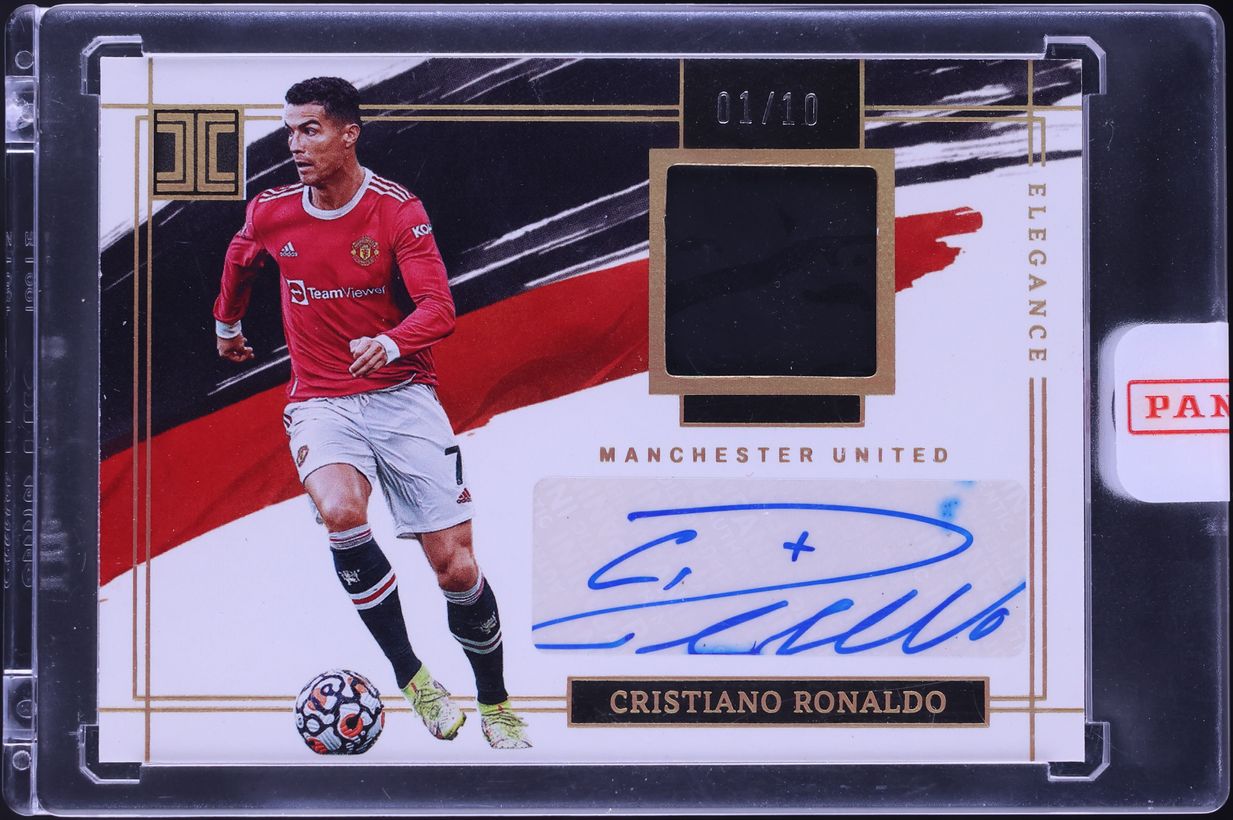 2021 Panini Impeccable Premier League Elegance Cristiano Ronaldo PATCH AUTO 1/10