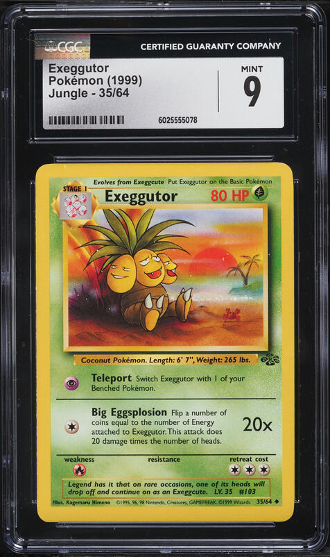 1999 Pokemon Japanese Promo Trainer Glossy Bilingual Exeggutor